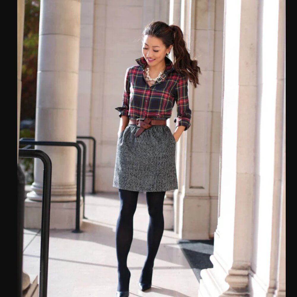 J. Crew Holiday Plaid shirt - 2P